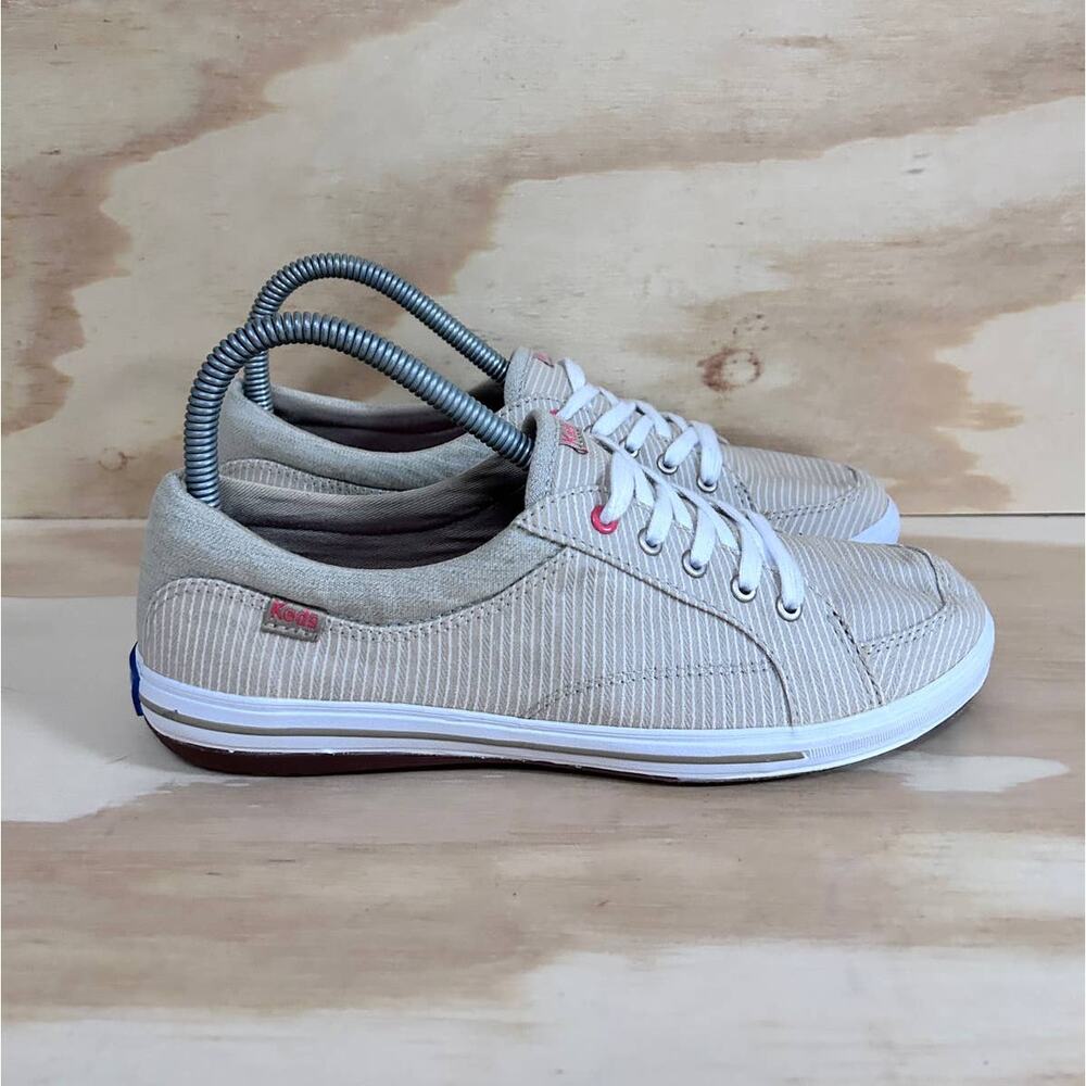 Keds - Ortholite Low - Sneakers - Tan/Gray - Women's - 7 - WF54828